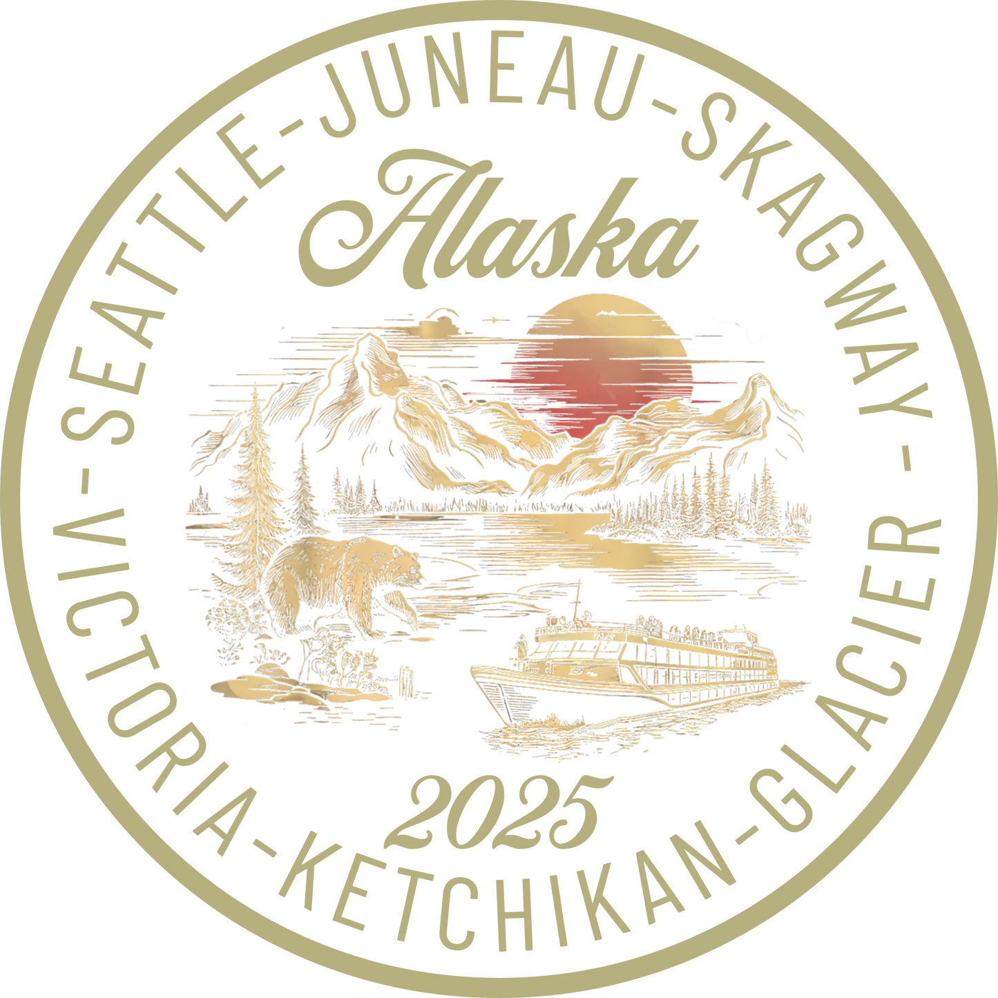 Limited Addition Alaska Cruise Sweatshirt ~ Also available as a crewneck