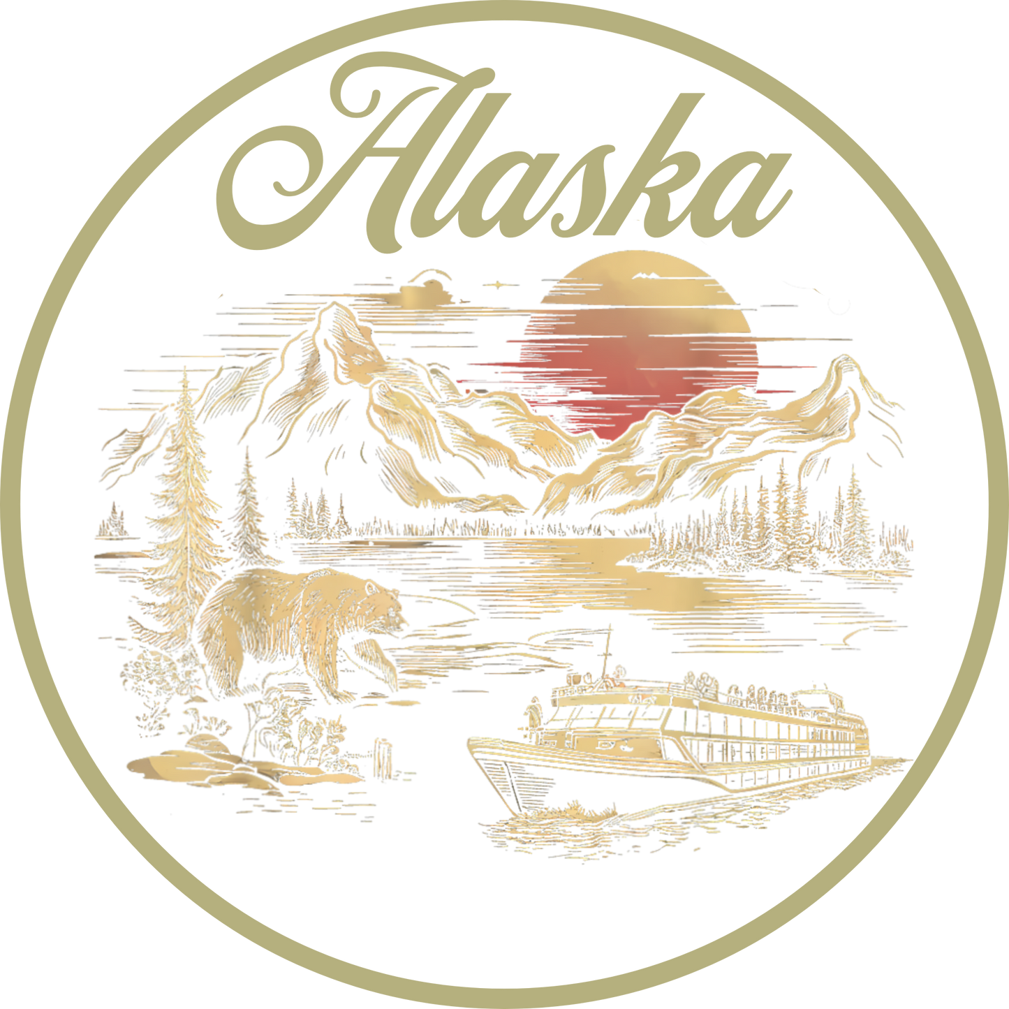 Limited Addition Alaska Cruise Sweatshirt ~ Also available as a crewneck